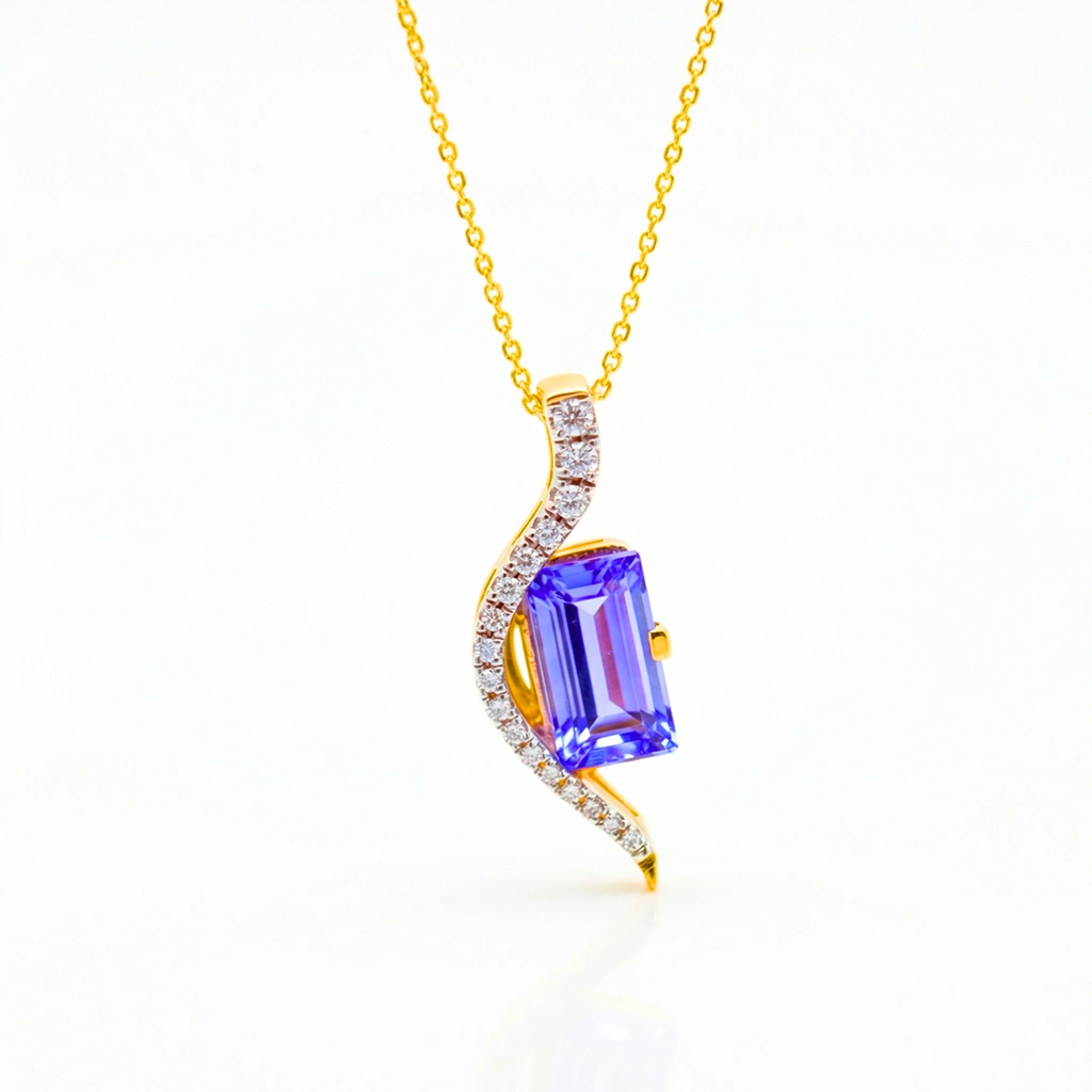 Celestial Cluster Sapphire Pendant