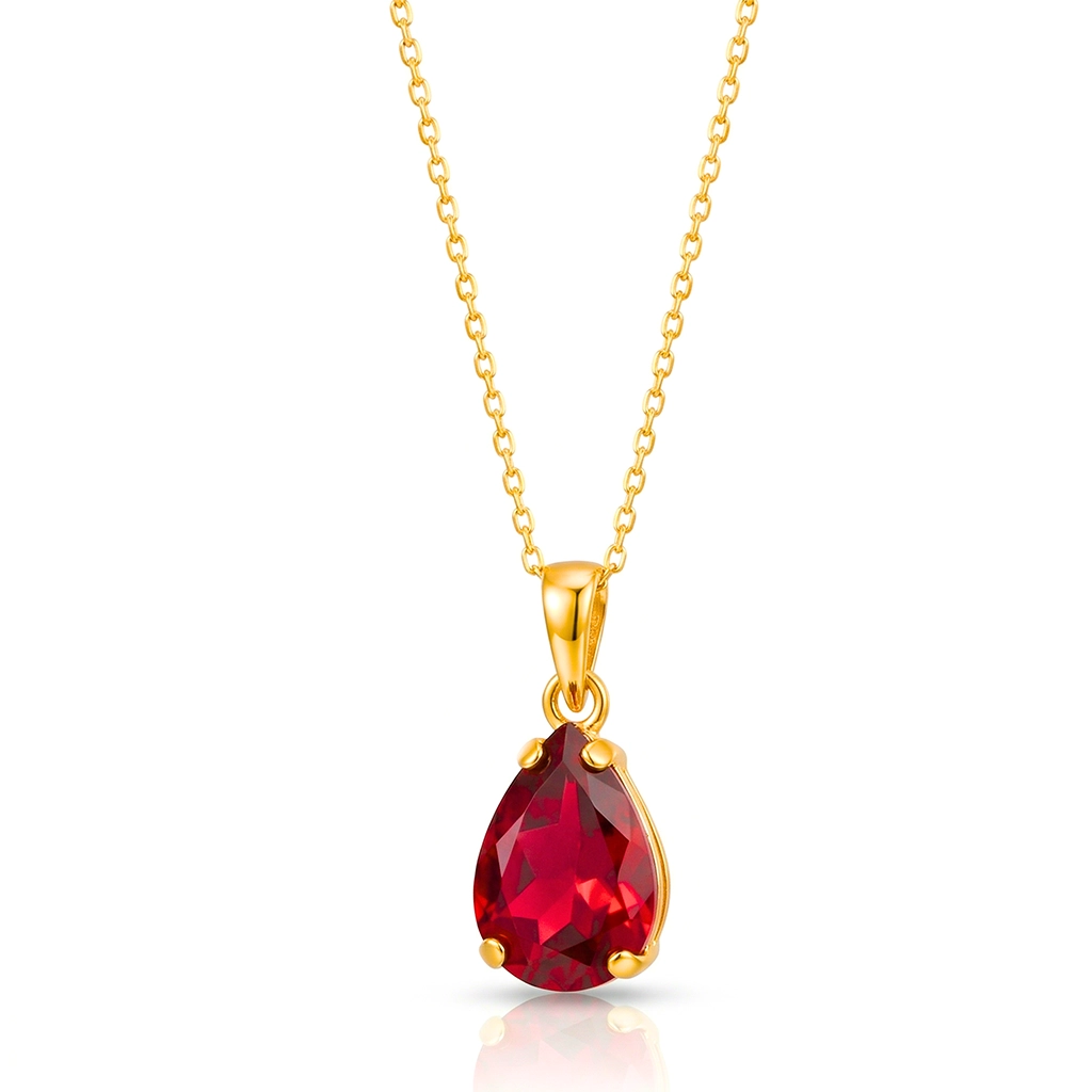 Ember Glow Garnet Pendant