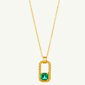 Dual Spark Zircon Pendant