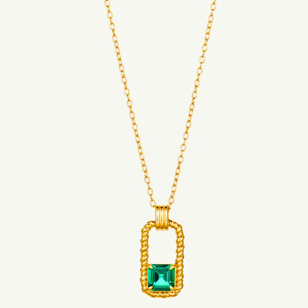 Dual Spark Zircon Pendant