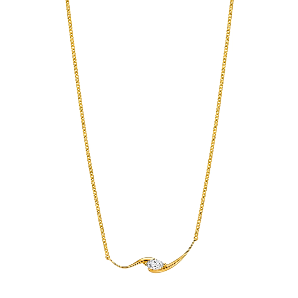 Marquise Shine Sapphire Pendant