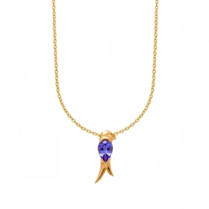 Sapphire Flow Drop Pendant