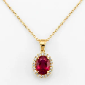 Crimson Glow Garnet Pendant