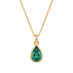 Forest Tear Zircon Pendant
