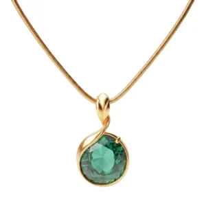 Emerald Spark Zircon Pendant