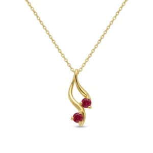 Scarlet Spark Garnet Pendant