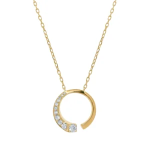Diamond Illusion Sapphire Pendant