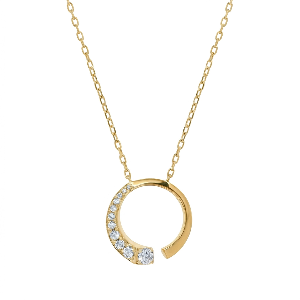 Diamond Illusion Sapphire Pendant