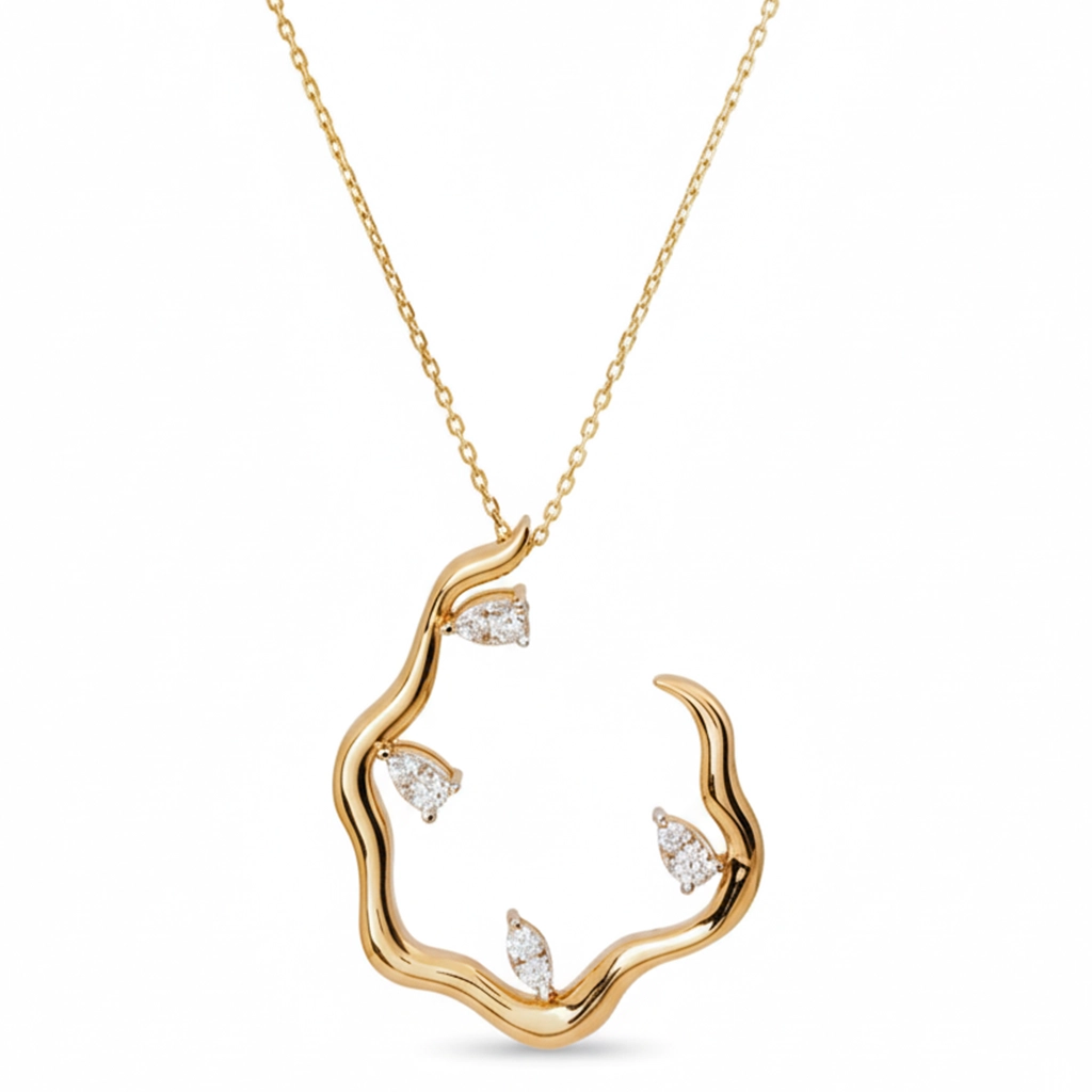 Petal Grace Sapphire Pendant
