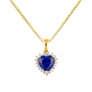 Heart Ocean Sapphire Pendant