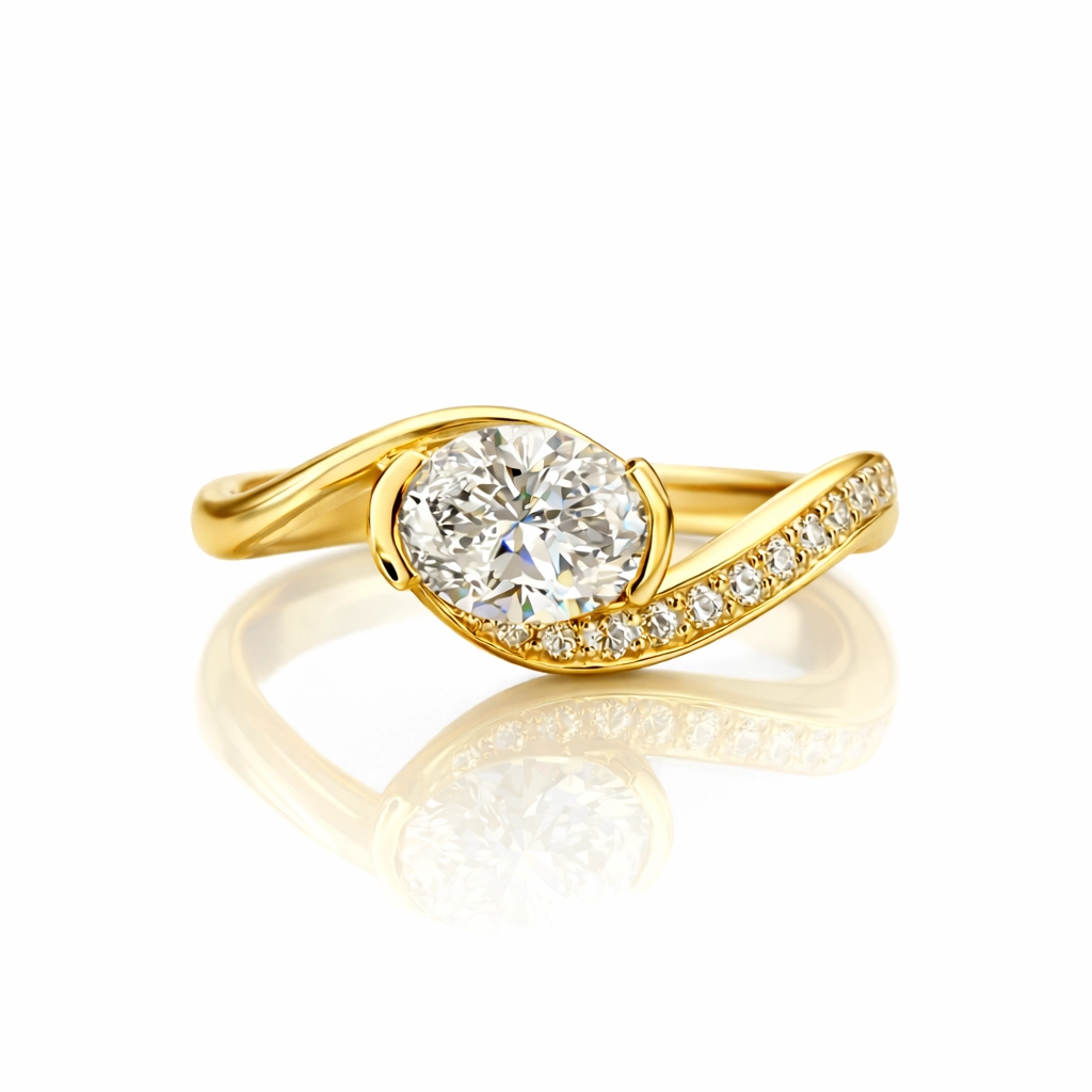 Double Halo Sapphire Ring
