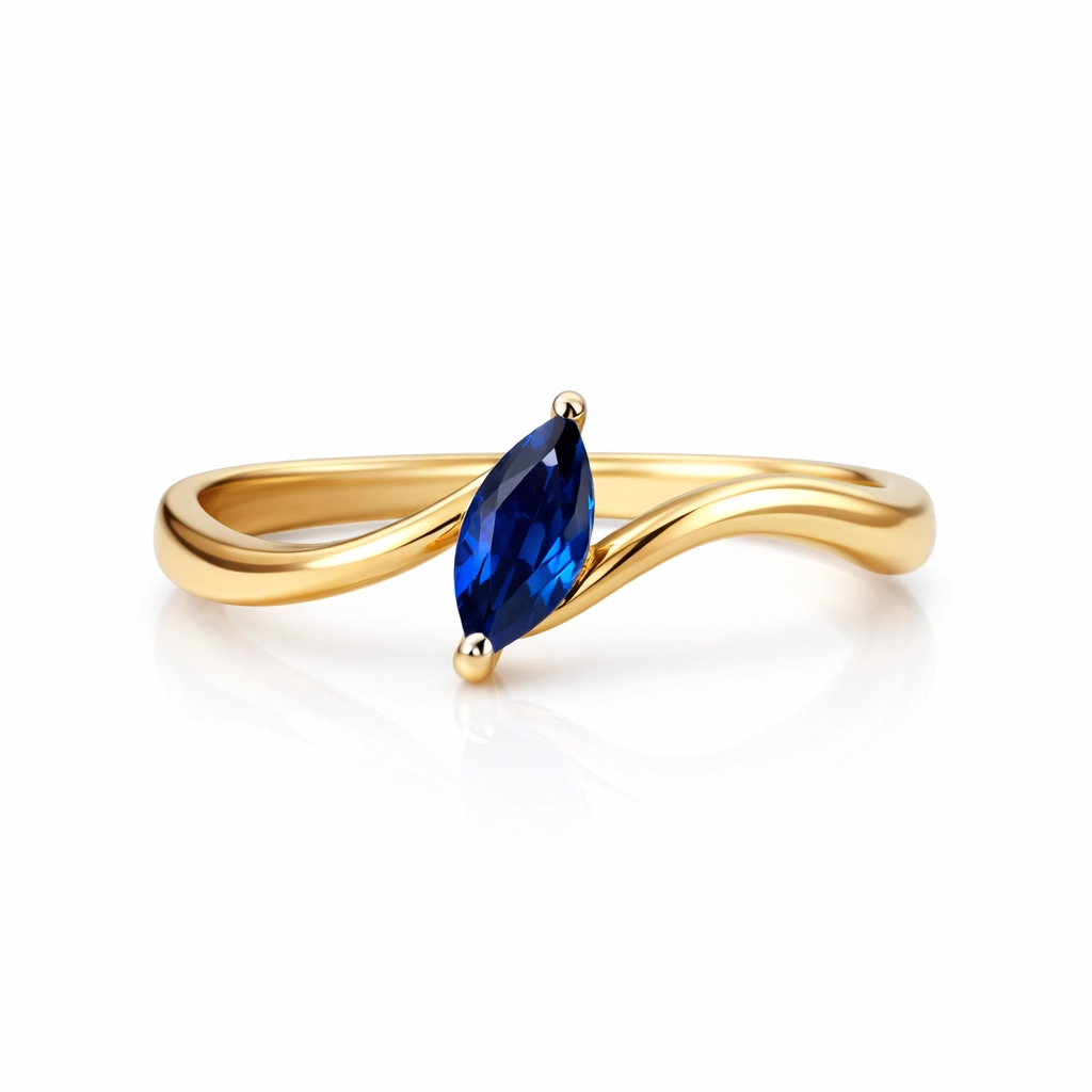 Marquise Royal Sapphire Ring