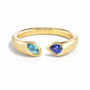 Royal Twin Sapphire Ring