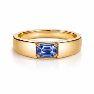 Radiant Royal Sapphire Ring