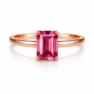 Pink Aura Sapphire Ring