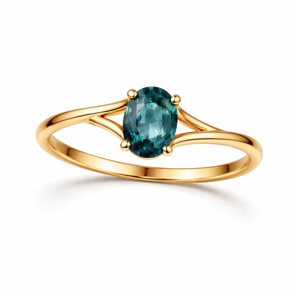 Light Ocean Sapphire Ring