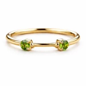 Forest Glow Zircon Ring