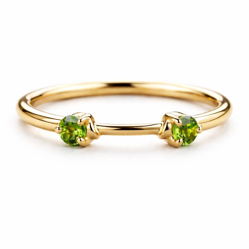 Forest Glow Zircon Ring