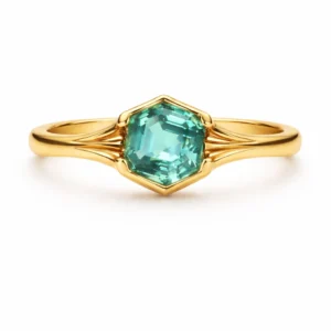 Luxe Emerald Zircon Ring